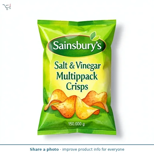 Sainsbury's Salt & Vinegar Multipack Crisps 6x25g