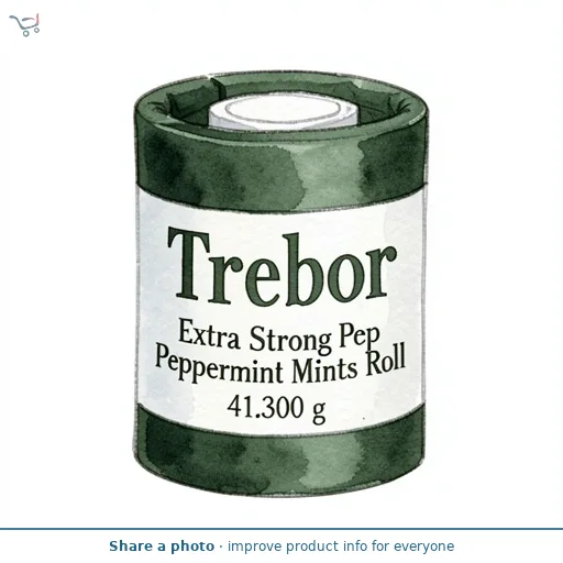 Trebor Extra Strong Peppermint Mints Roll 41.3g