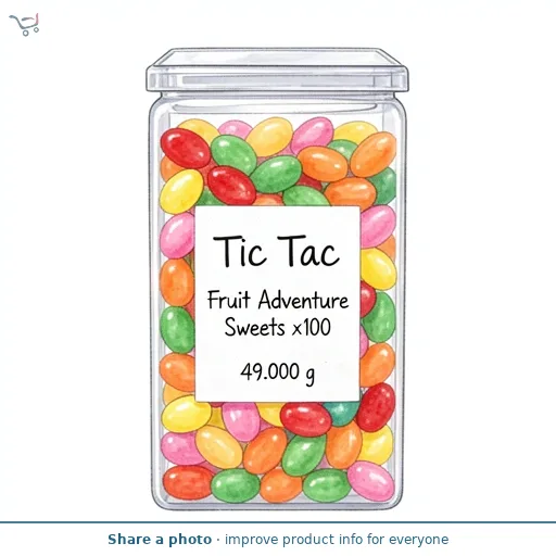 Tic Tac Fruit Adventure Sweets x100 49g