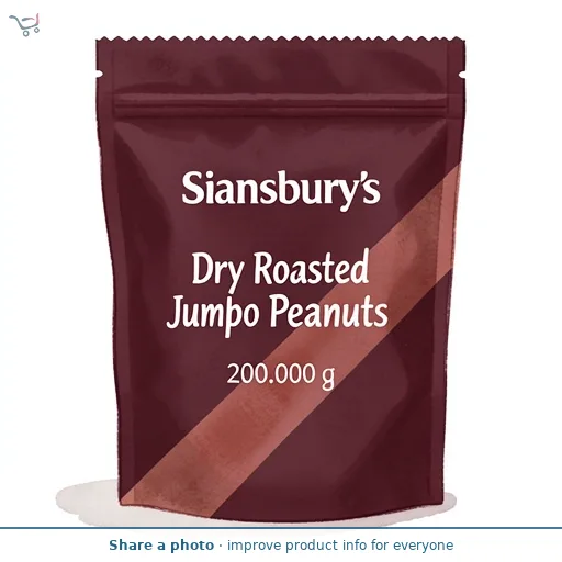 Sainsbury's Dry Roasted Jumbo Peanuts 200g