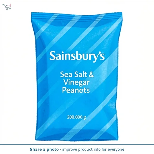 Sainsbury's Sea Salt & Vinegar Peanuts 200g