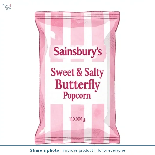 Sainsbury's Sweet & Salty Butterfly Popcorn 110g