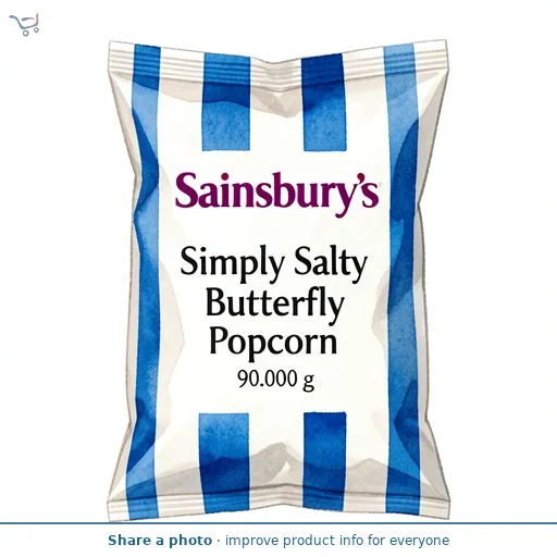 Sainsbury's Simply Salty Butterfly Popcorn 90g
