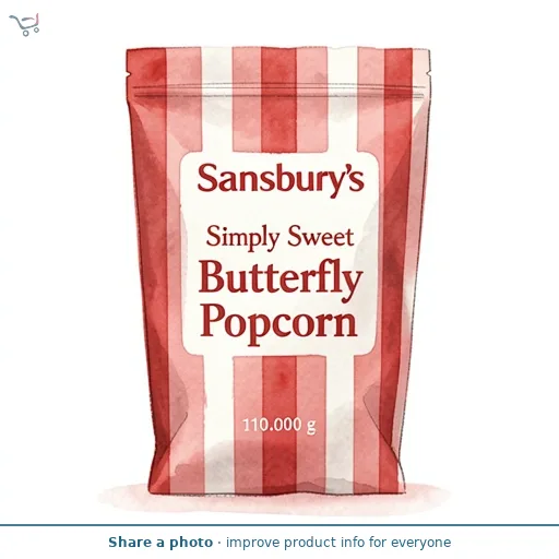 Sainsbury's Simply Sweet Butterfly Popcorn 110g