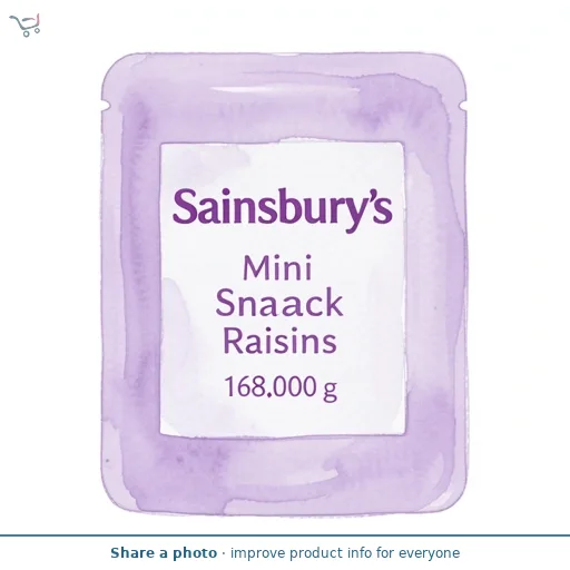 Sainsbury's Mini Snack Raisins 12x14g