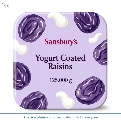 Sainsbury's Yogurt Coated Raisins 5 x 25g
