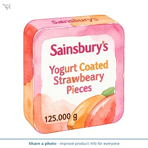 Sainsbury's Yogurt Coated Strawberry Pieces 5 x 25g