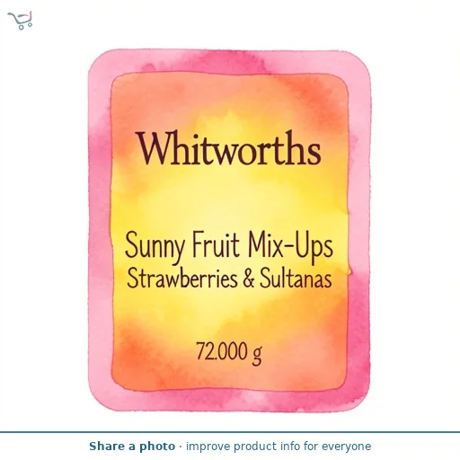 Whitworths Sunny Fruit Mix-Ups Strawberries & Sultanas 4x18g