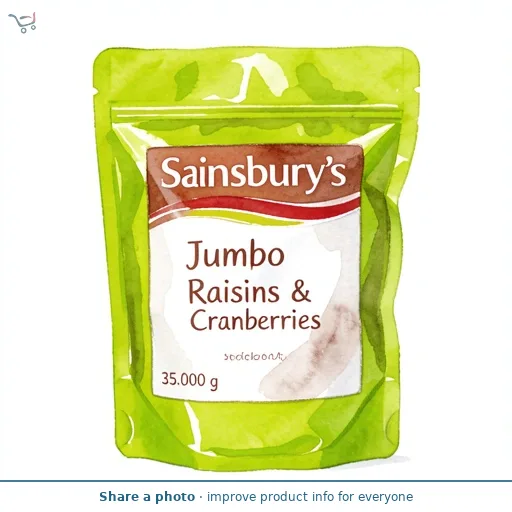 Sainsbury's Jumbo Raisins & Cranberries 35g