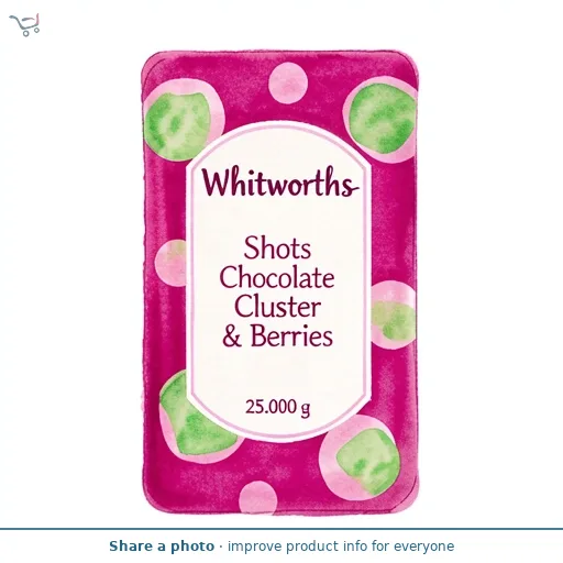 Whitworths Shots Berry + Chocolate Clusters 25g