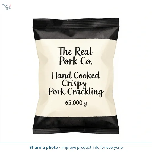 The Real Pork Co. Hand Cooked Crispy Pork Crackling 65g