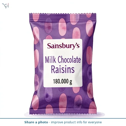 Sainsbury's Milk Chocolate Raisins 180g