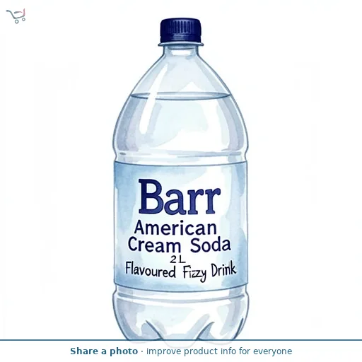 Barr American Cream Soda  Flavoured Fizzy Drink 2L Bottle