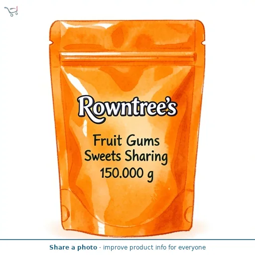 Rowntree's Fruit Gums Sweets Sharing Bag 150g