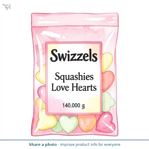 Swizzels Squashies Love Hearts 140g