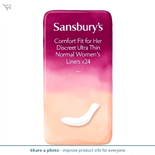 Sainsbury's Comfort Fit for Her Discreet Ultra Thin Normal Women's Liners x24
