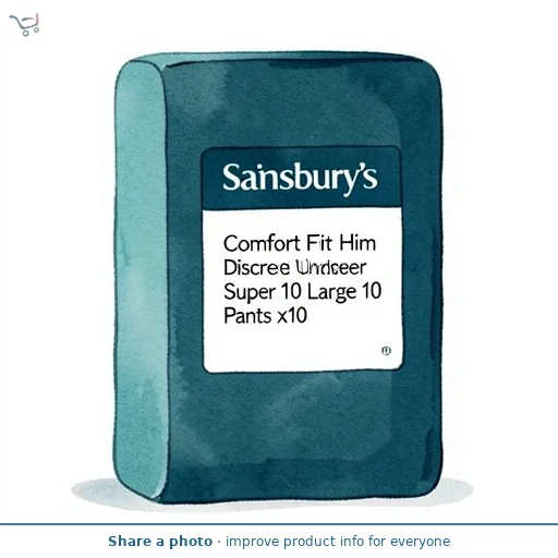 Sainsbury's Comfort Fit for Him Discreet Underwear Super 10 Large Pants x10