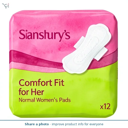 Sainsbury's Comfort Fit for Her Normal Women's Pads x12