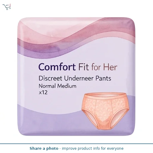Sainsbury's Comfort Fit for Her Discreet Underwear Pants Normal Medium x12