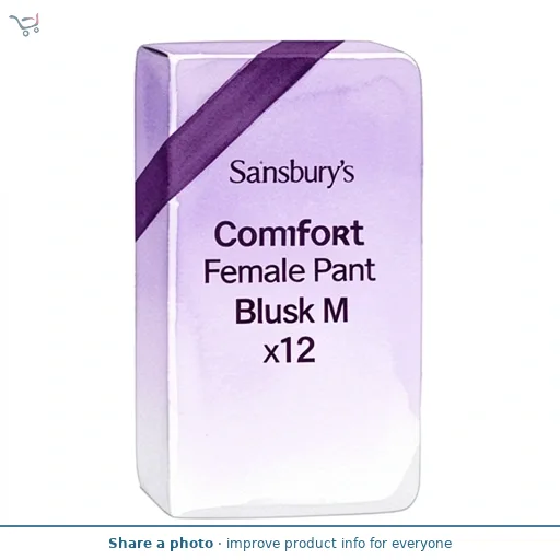 Sainsbury's Comfort Female Pant Plus M Black x12