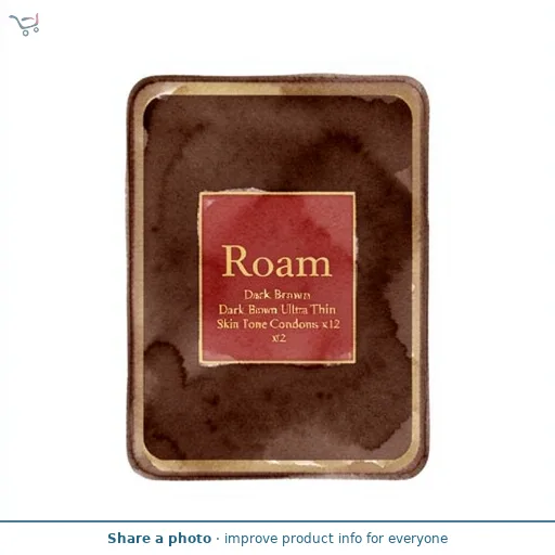 Roam Dark Brown Ultra Thin Skin Tone Condoms x12