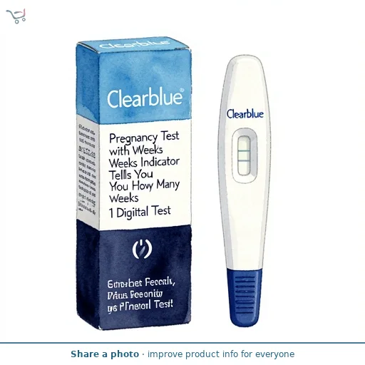 Clearblue Pregnancy Test with Weeks Indicator Tells You How Many Weeks 1 Digital Test