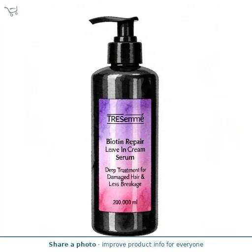 TRESemmé Biotin Repair Leave In Cream Serum Deep Treatment for Damaged Hair & Less Breakage 200ml