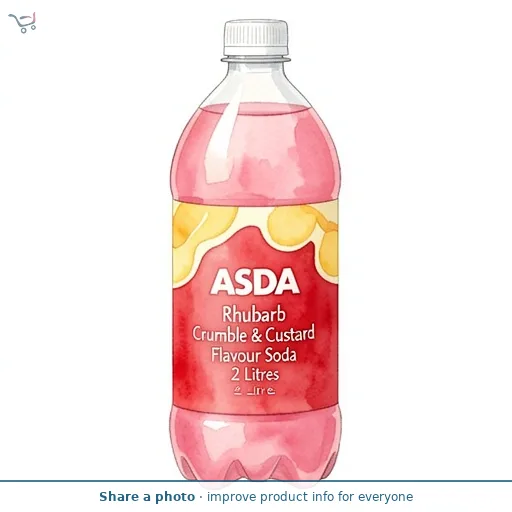 ASDA Rhubarb Crumble & Custard Flavour Soda 2 Litres
