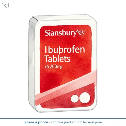 Sainsbury's Ibuprofen Tablets x16 200mg