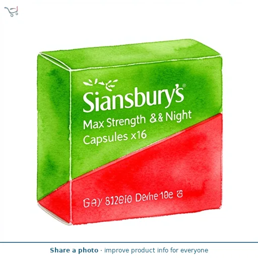 Sainsbury's Max Strength Day & Night Capsules x16