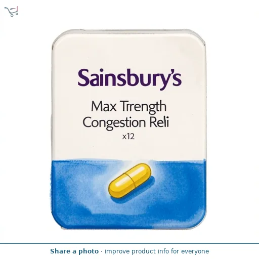 Sainsbury's Max Strength Congestion Relief x12