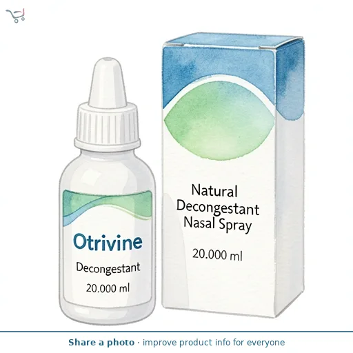 Otrivine Natural Decongestant Nasal Spray 20ml