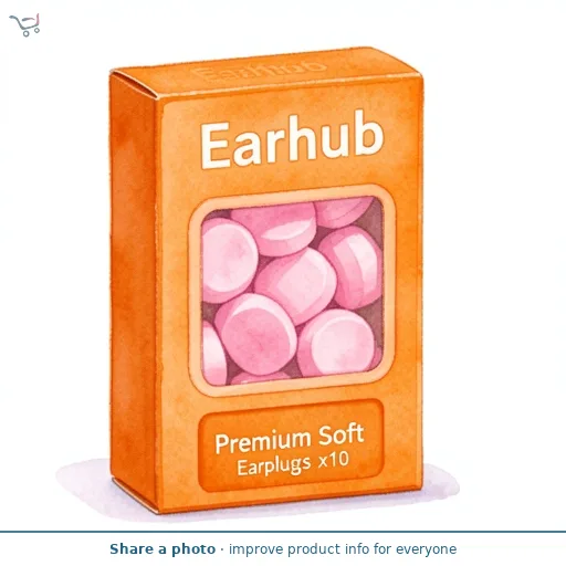 Earhub Premium Soft Earplugs x10