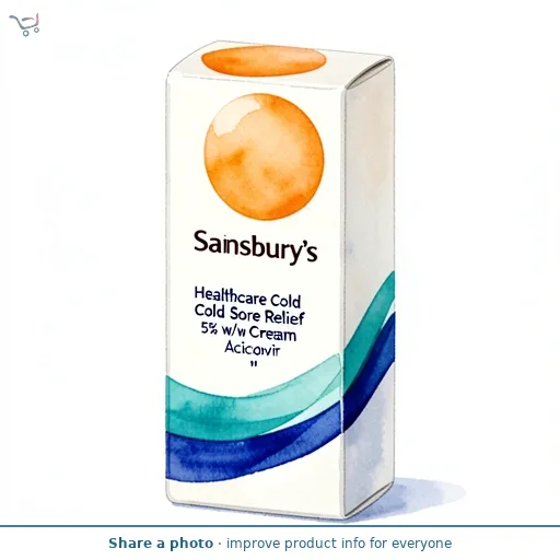 Sainsbury's Healthcare Cold Sore Relief 5% w/w Cream Aciclovir
