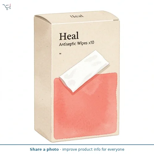 Heal Antiseptic Wipes x10