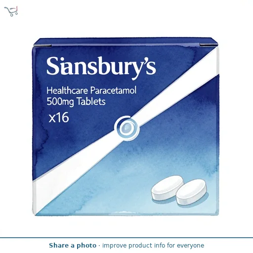 Sainsbury's Healthcare Paracetamol 500mg Tablets x16