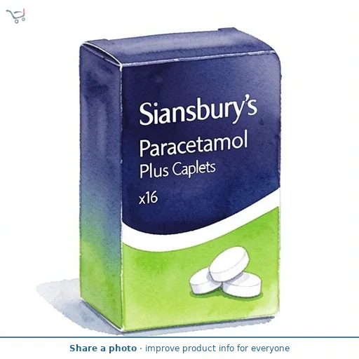 Sainsbury's Paracetamol Plus Caplets x16