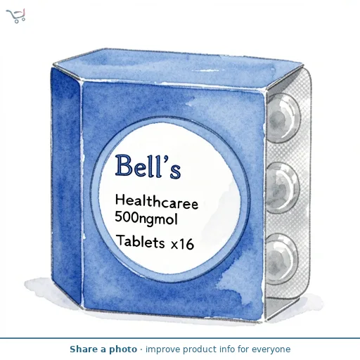 Bell's Healthcare Paracetamol 500mg Tablets x16