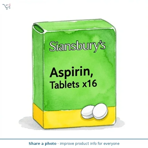 Sainsbury's Aspirin, Tablets x16
