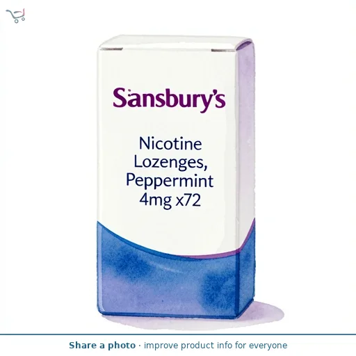 Sainsbury's Nicotine Lozenges, Peppermint 4mg x72