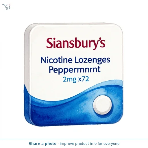 Sainsbury's Nicotine Lozenges, Peppermint 2mg x72