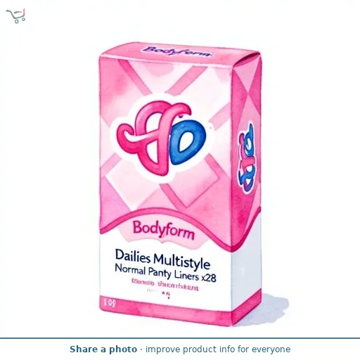 Bodyform Dailies Multistyle Normal Panty Liners x28