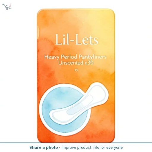 Lil-Lets Heavy Period Pantyliners Unscented x30