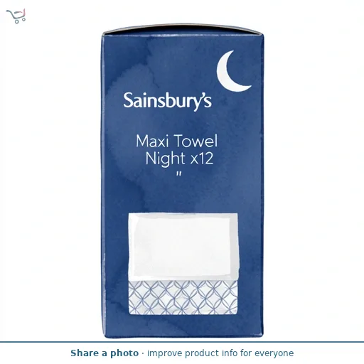 Sainsbury's Maxi Towel Night x12