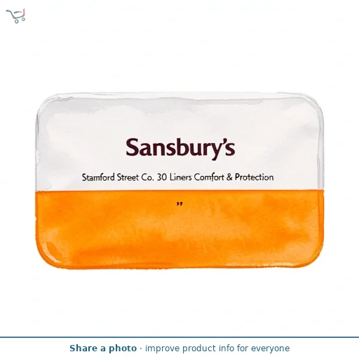 Sainsbury's Stamford Street Co. 30 Liners Comfort & Protection