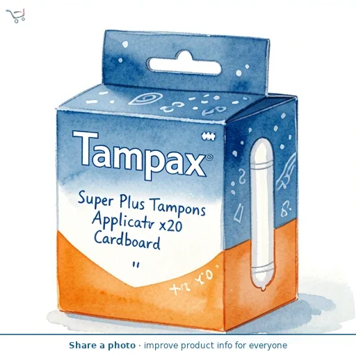 Tampax Super Plus Tampons Applicator Cardboard x20