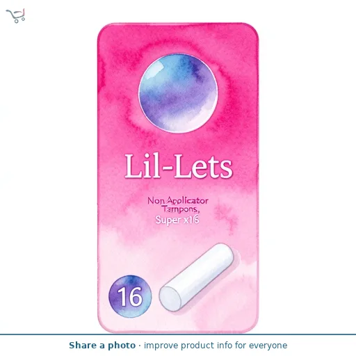 Lil-Lets Non Applicator Tampons, Super x16