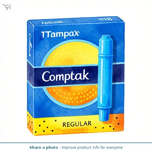 Tampax Compak Regular Tampons Applicator x18
