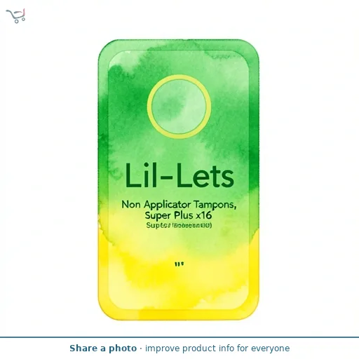 Lil-Lets Non Applicator Tampons, Super Plus x16