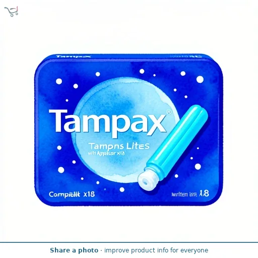 Tampax Compak Lites Tampons with Applicator x18